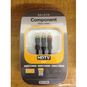 Belkin Black Component HDTV Video Pure AV RGB Cable 1.8m Gold Plated AM21001er06