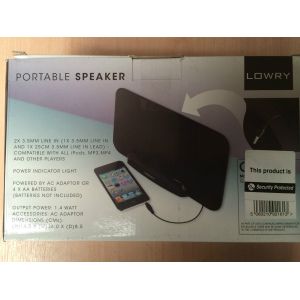 Lowry GSS1 Portable MP3 MP4 Players Speaker Battery / AC Powered 3.5 mm Line in
