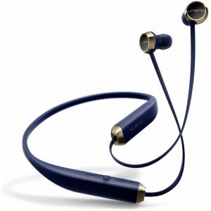 Headphones: SOL REPUBLIC Shadow Wireless Bluetooth Neckband Headphone Earphone Mic 8 Hr Battery - Navy