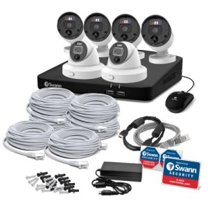 CCTV Systems: Swann Enforcer CCTV Kit NVR 8780 4K UHD 2TB 4x Bullet 2x Dome Cameras 889904B2D