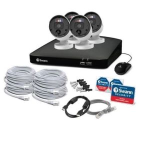 CCTV Systems: Swann Enforcer CCTV Kit NVR 8780 4K UHD 2TB 4 x Bullet Flash Cameras NVK-889904
