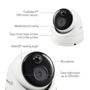 CCTV Cameras: Swann NHD-866 5MP Thermal Motion Sensing HD Dome Security Camera For NVR-7450