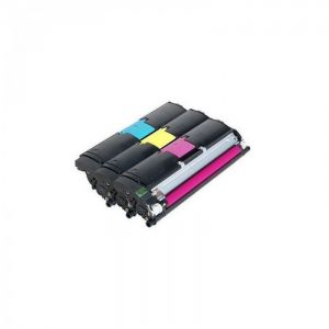 Printer Accessories: Genuine Konica Minolta Laser Printer Toner Cartridge Kit Triple Pack - Cyan Magenta Yellow