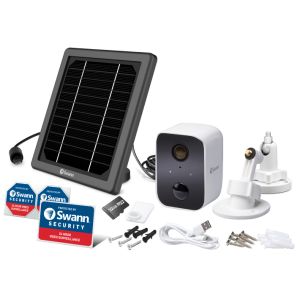 CCTV Cameras: SWANN CORECAM 1080p Wireless Security Camera Solar Charging Panel SOIFI-CORESOL2