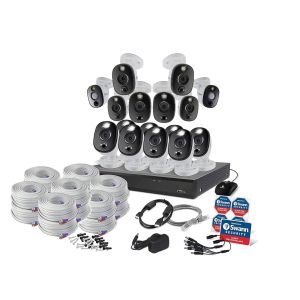 CCTV Systems: Swann DVR 16-5580 16 Channel 2TB 16 x 4KWLB Flash LED Camera CCTV Security Kit 16558016WL