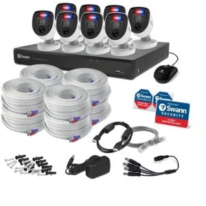 CCTV Systems: Swann DVR 5580 16 Channel CCTV Security Kit 2TB 8 x 4KRL Enforcer Camera 1655808RL