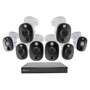 Swann DVR 16-5580 16 Channel 2TB 8 x 4KWLB Flash LED Camera CCTV Security Kit 1655808WL