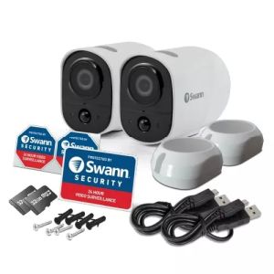 Swann XTREEM WiFi Security Camera 1080p Full HD 16gb Micro SD Twin Pack SWIFI-XTRCM16G2PK