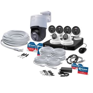 CCTV Systems: Swann Enforcer NVR 8-8780 2TB 4K UHD 6 x Camera CCTV Kit + Pan Tilt CAM 889904B2D 900PT