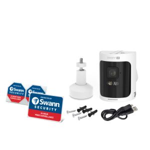 CCTV Cameras: Swann SWNVW-AS4KCAM 4K UHD Wireless Rechargeable Audio Camera for AllSecure4K