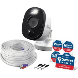 Swann PRO 1080MSFB Heat-Sensing 1080p HD Flash Bullet Cameras CCTV - Twin Pack