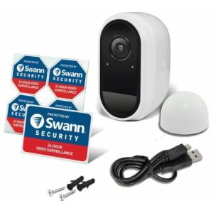 CCTV Cameras: SWANN SWIFI-CAM 1080p Wireless Security Camera + Solar Charging Panel SWWHD-INTSOL